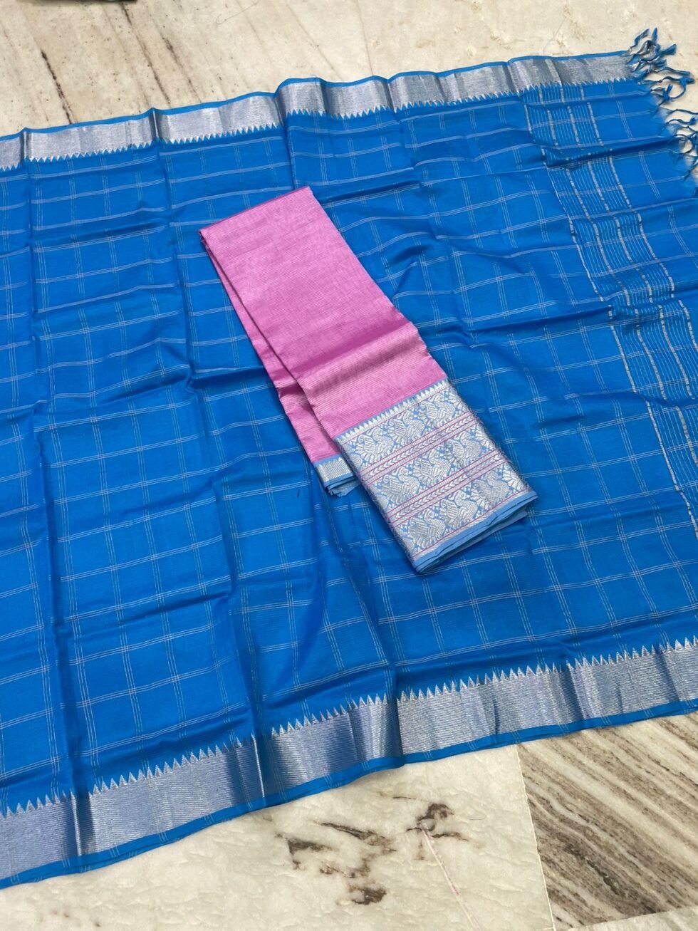 Mangalagiri Big kanchi Border Pure pattu Lehengas