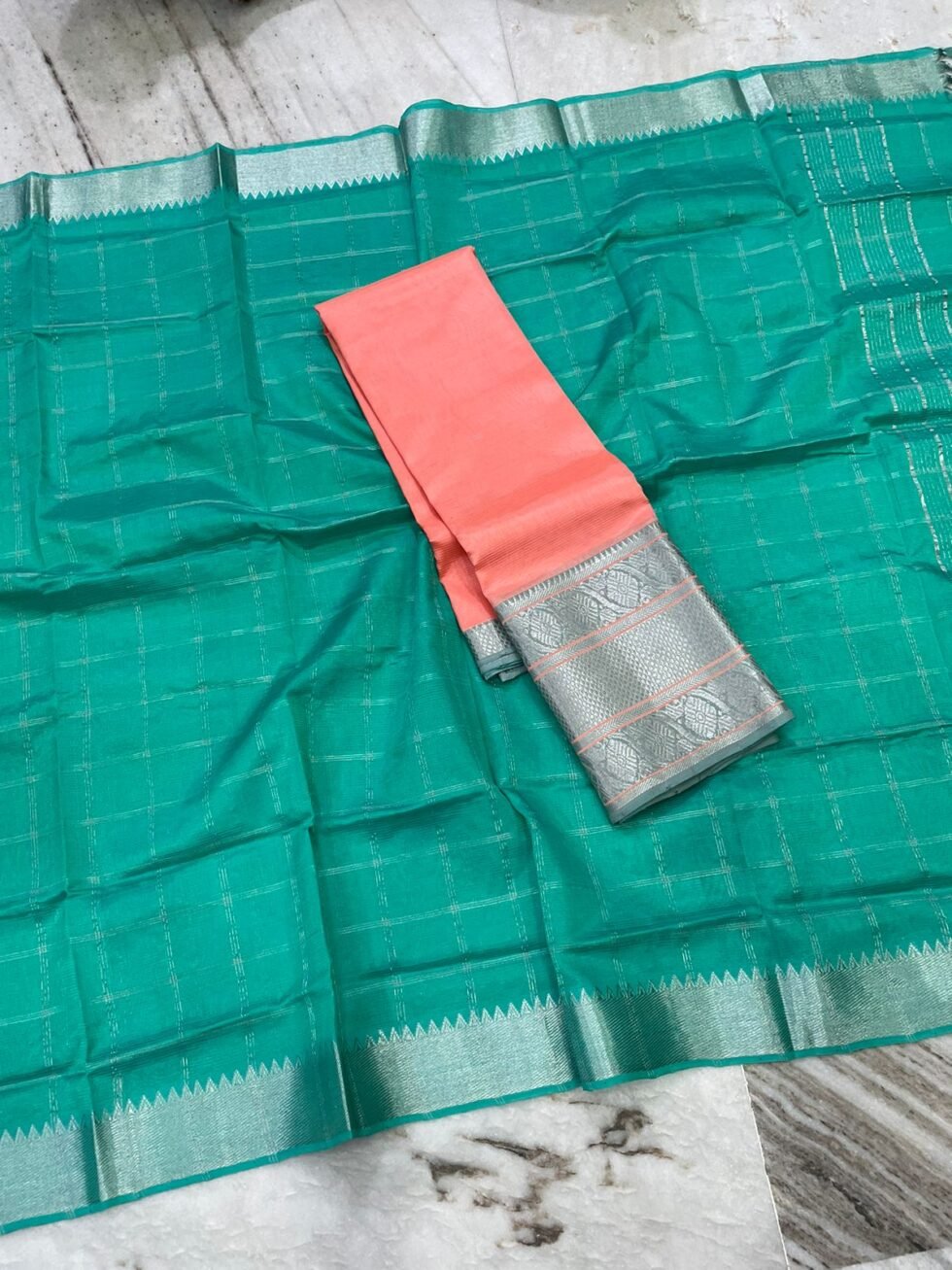 Mangalagiri big kanchi Border pure pattu Lehengas