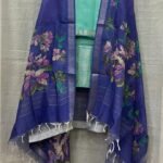 Mangalagiri Kanchi border pure pattu digital printed dress materials