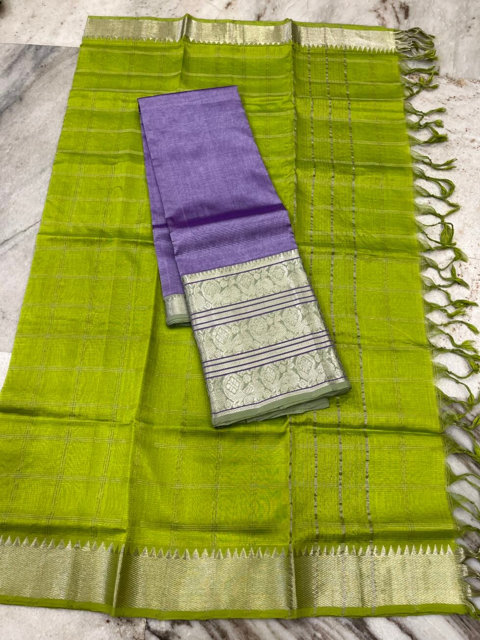 Mangalagiri kanchi Border Pure Pattu Lehenga Sets