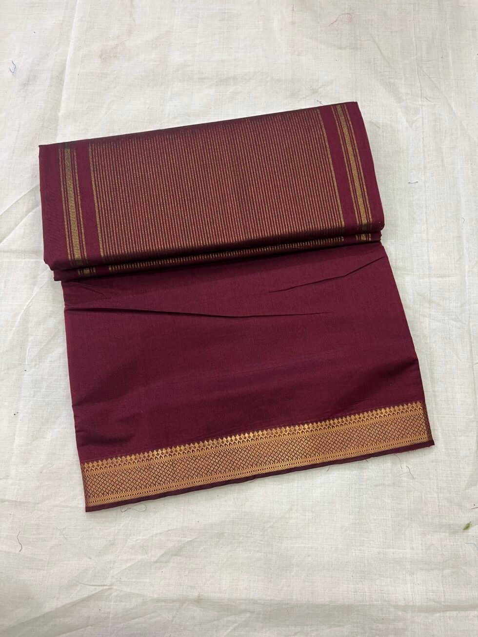 Mangalagiri 50/50 Nizam Border Pure Cotton Sarees