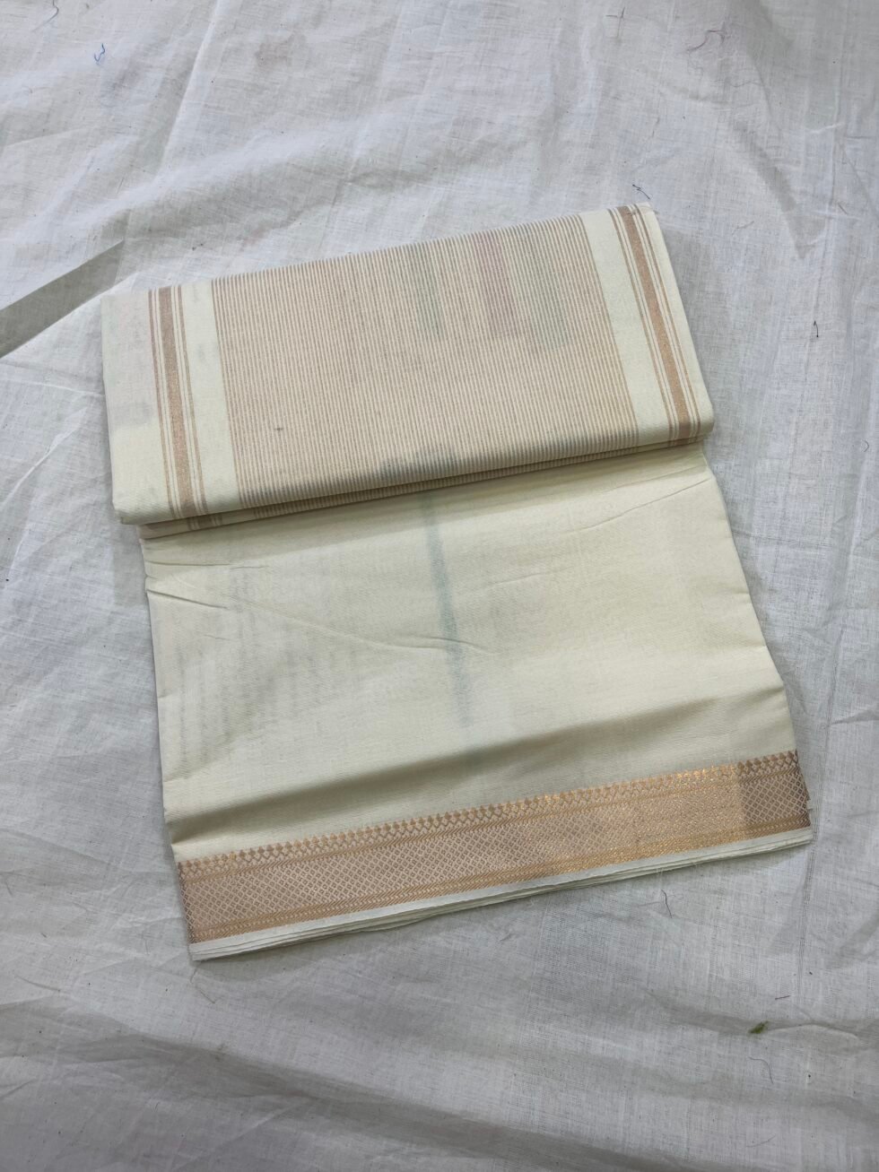 Mnagalgiri 50/50 Nizam Border Pure Cotton Sarees