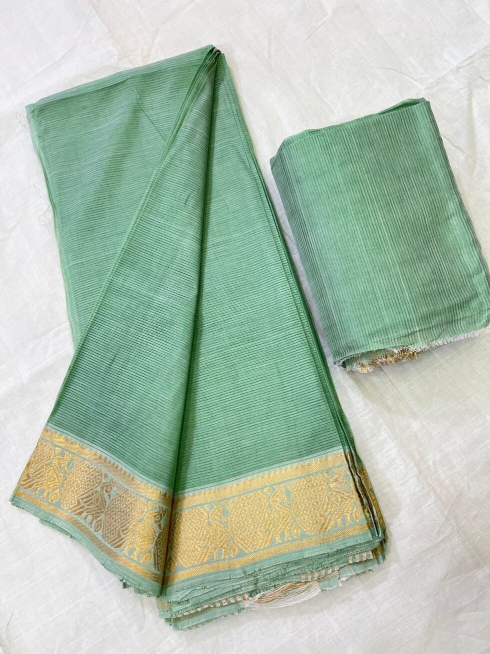 Tradition Mangalagiri pattu sarees in unique & new designs with peacock boarder