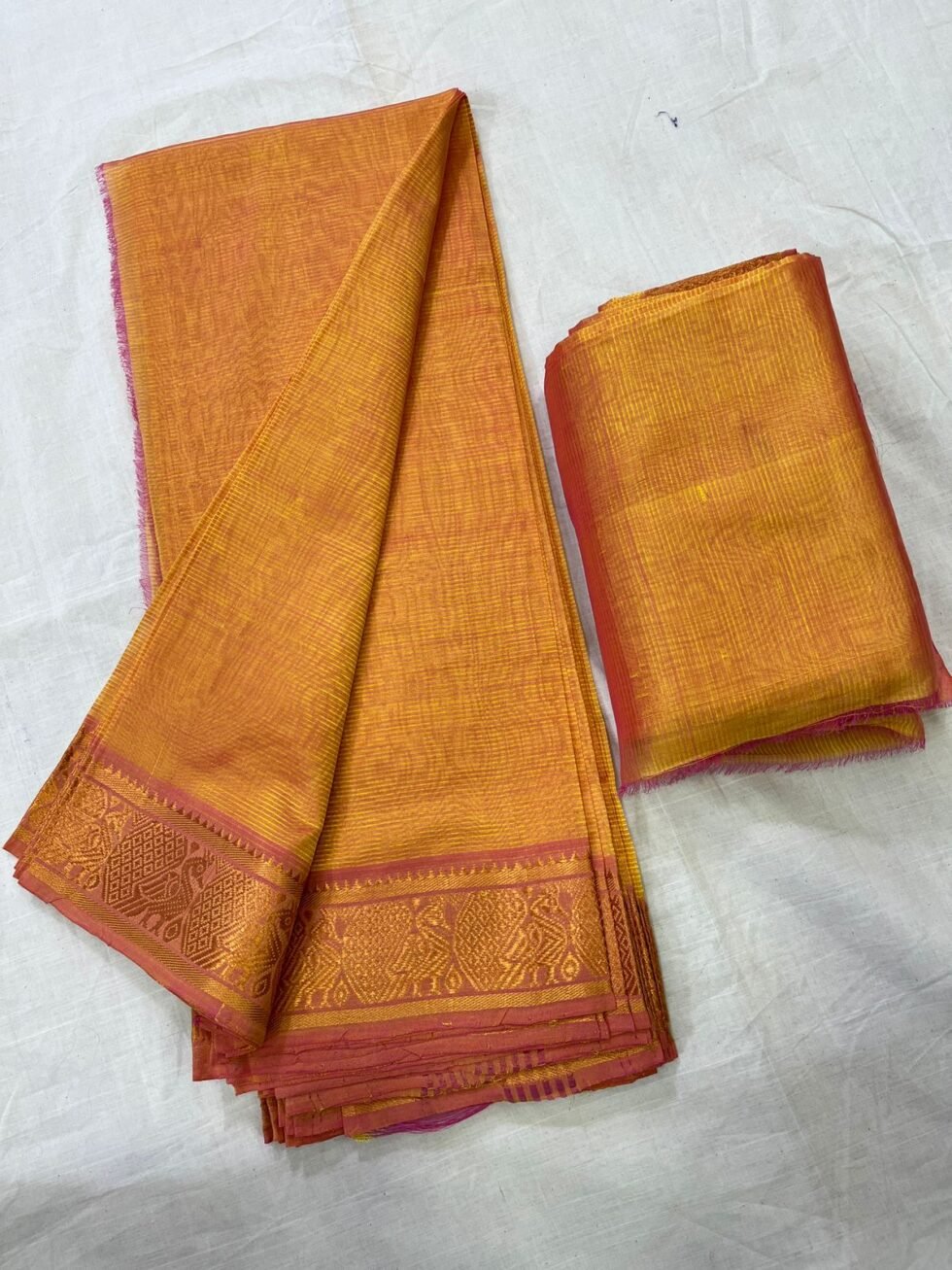 Tradition Mangalagiri pattu sarees in unique & new designs with peacock boarder