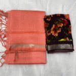 50 x 50 small nizam border sarees with digital print blouse