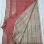 Mangalagiri plain pattu jhut multi stripes Pattu sarees