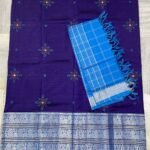 Mangalagiri 300 k Kanchi border pure Pattu Lehenga sets with embroidery works