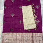 Mangalagiri 300 k Kanchi border pure Pattu Lehenga sets with embroidery works