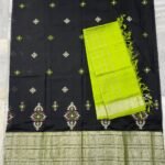 Mangalagiri 300 k Kanchi border pure Pattu Lehenga sets with embroidery works